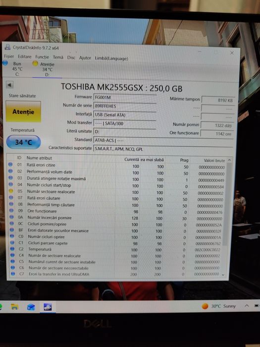 Hdd Hitachi 160 GB, health 100% și un Toshiba de 250 gb