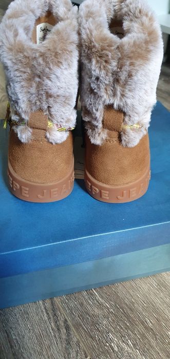 Cizme scurte / bocanci Pepe Jeans, piele naturala, marimea 35