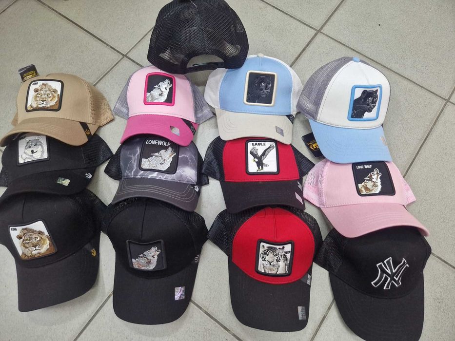 Tigru Phanter sapca cu plasa palarie caciula leu maimuta scorpion lup (gen Goorin Bros) King Trucker