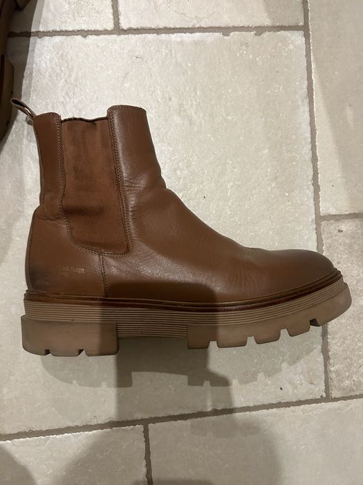 Tommy Hilfiger кожени боти р-р 41