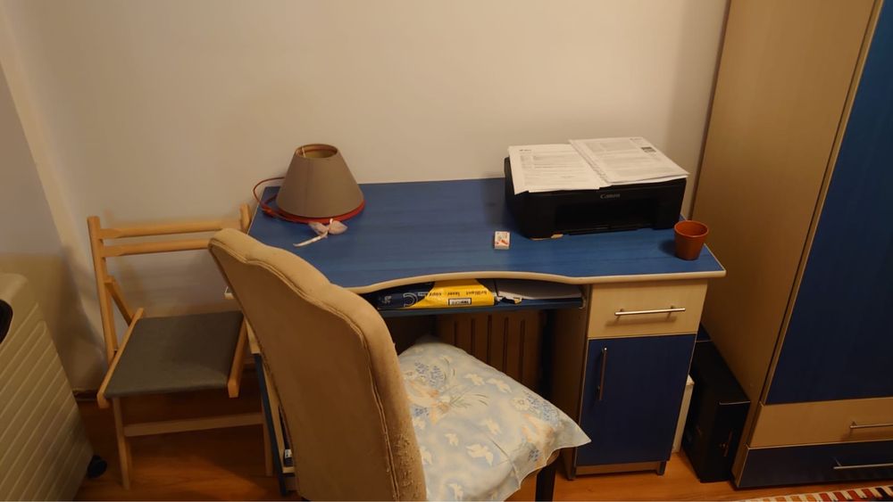 Vând set mobilă copii tip pat supraetajat – NOU, doar montat!