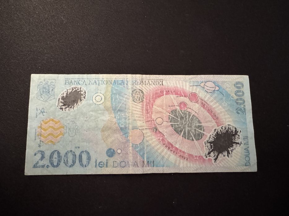 Vând bancnotă 2000 lei de la eclipsă
