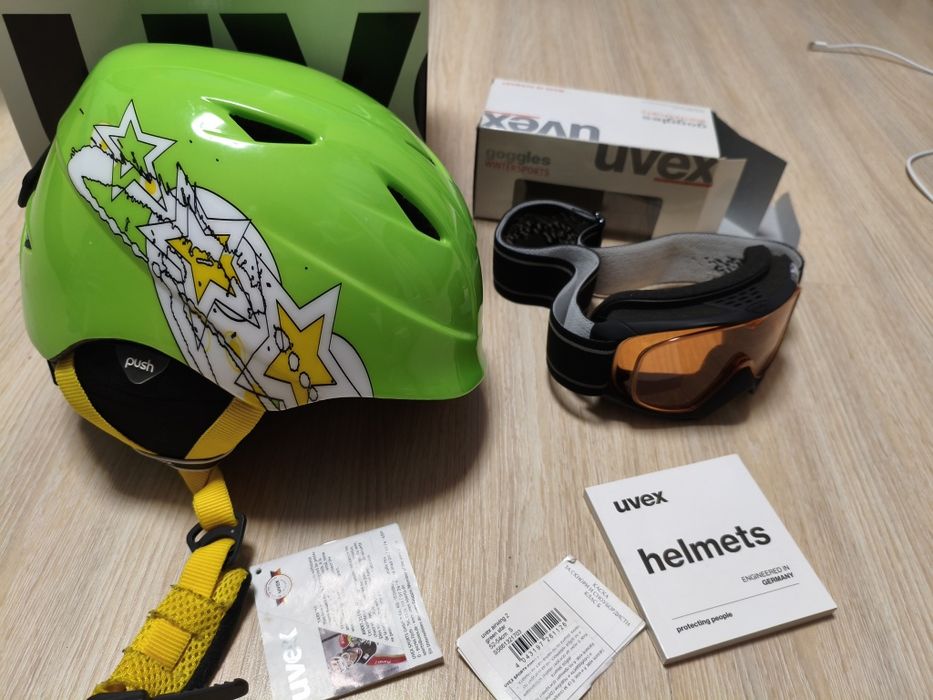 UVEX детски ски каска и ски маска