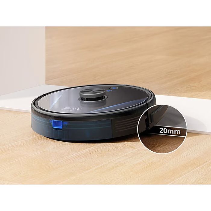 Прахосмукачка робот eufy RoboVac LR30 Hybrid+, Vacuum-Mop 2-in-1, Интелигентна автоматична изпразваща станция, iPath Laser Navigation, Wi-Fi, 3000Pa