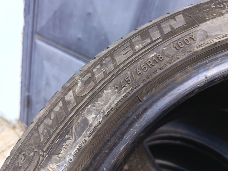 Anvelope vara 245 45 18 Michelin runflat 2017 6.3mm