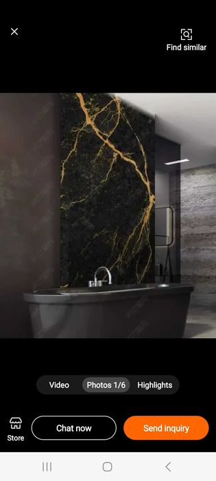 Riflaje pvc 2900/ 170 si placi pvc imitatie marmura 2440/ 1220