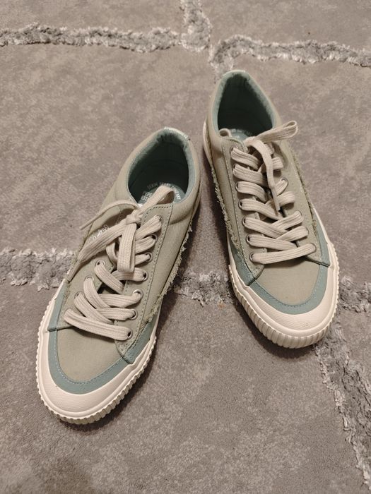 Нови Pepe jeans кецове зелени кецове с ресни маркови сникърси 38 номер