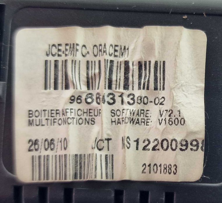 Дисплей Display Ситроен Ц5 Пежо 3008 308 Citroen C5 X7 III Peugeot 207