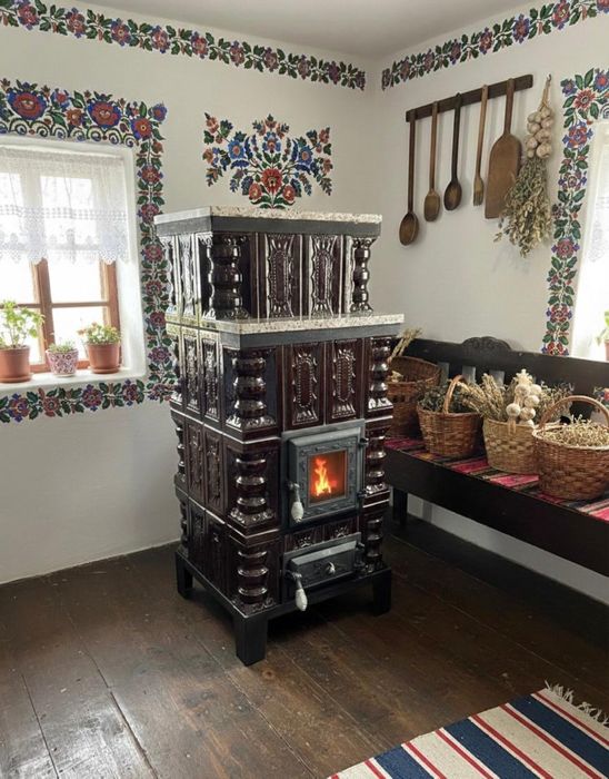 Sobe teracota captusite cu samota facute artizanal - caldura 100%