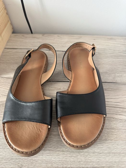Vand sandale negre piele