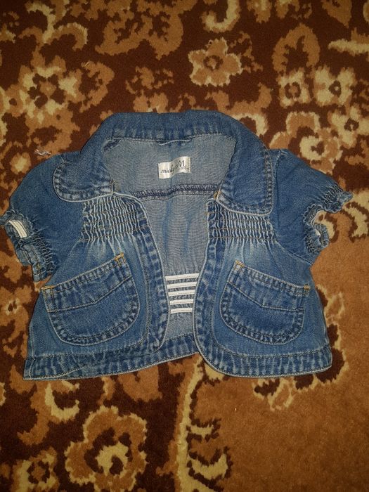 Джинсовая накидка болеро