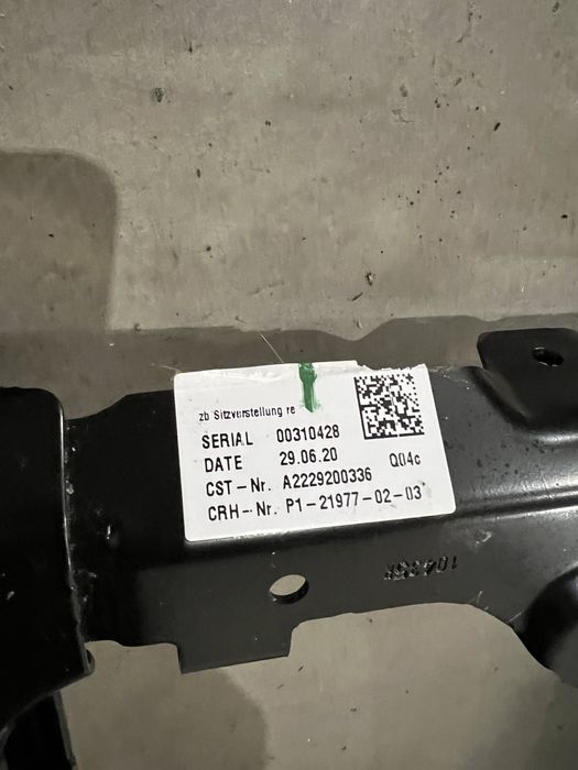 Bancheta spate + schelet metalic Mercedes S class w222 long facelift