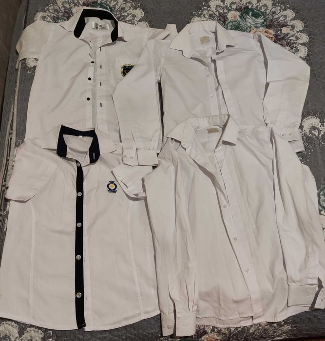 Белые школьные рубашки