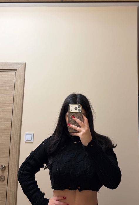 Черен пуловер QUZU – универсален размер