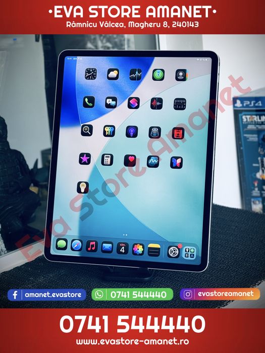 Tableta Apple iPad Pro 12.9” (4th Gen) Silver  1TB  WiFi + Cellular Battery Life: 99% (66 cicluri) + Stylus ESR + Apple Magic Keyboard