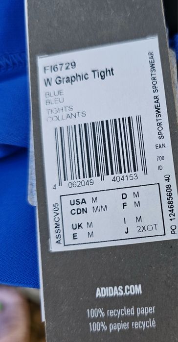 Adidas оригинален дамски клин нов М размер