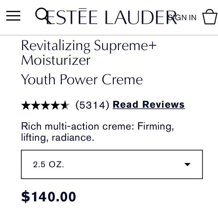 Estée Lauder cream