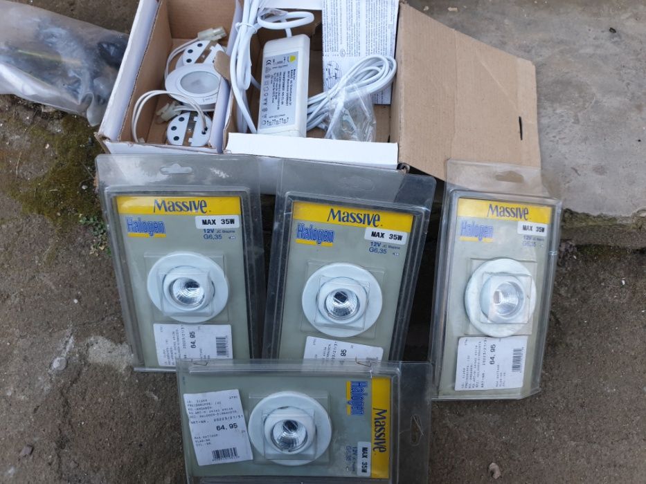 kit halogen / Spot IP65 alb cald 35W alb