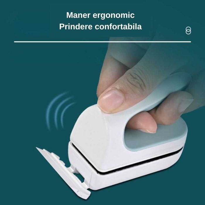 Perie magnetica puternica pentru curatarea acvariului, Alb verde
