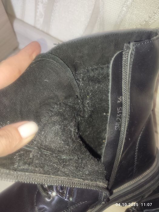 Ботинки натуральная кожа на девочку размер 36