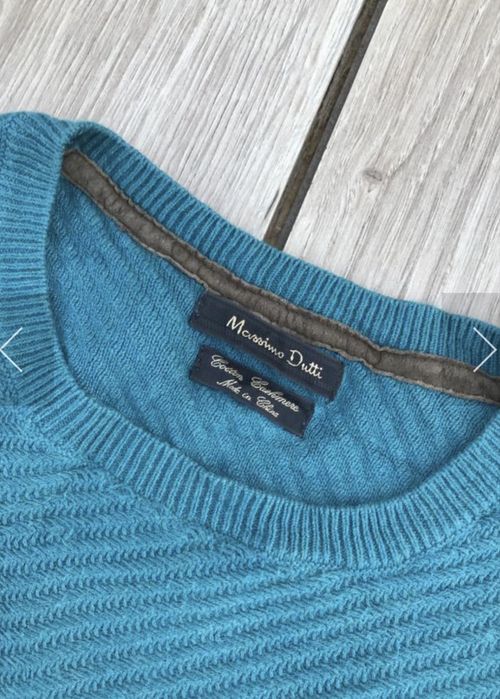 Massimo Dutti мъжки пуловер - памук + кашмир