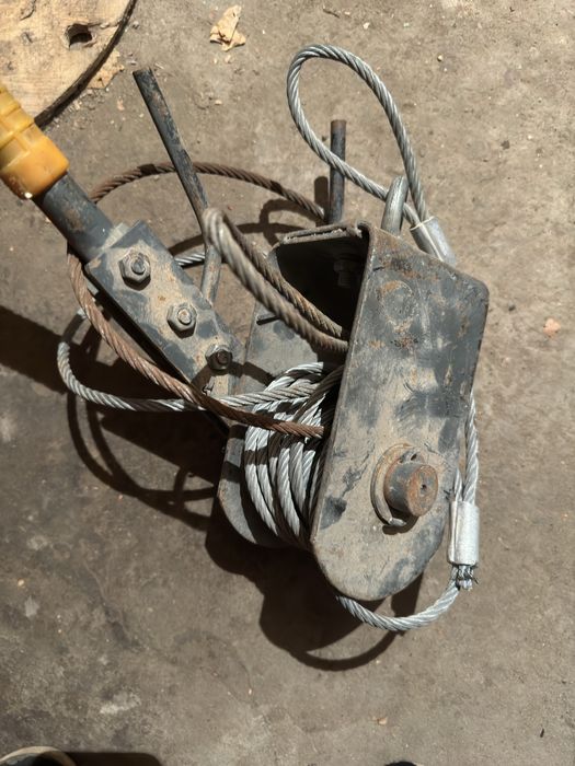 Таль тросовая, лебедка