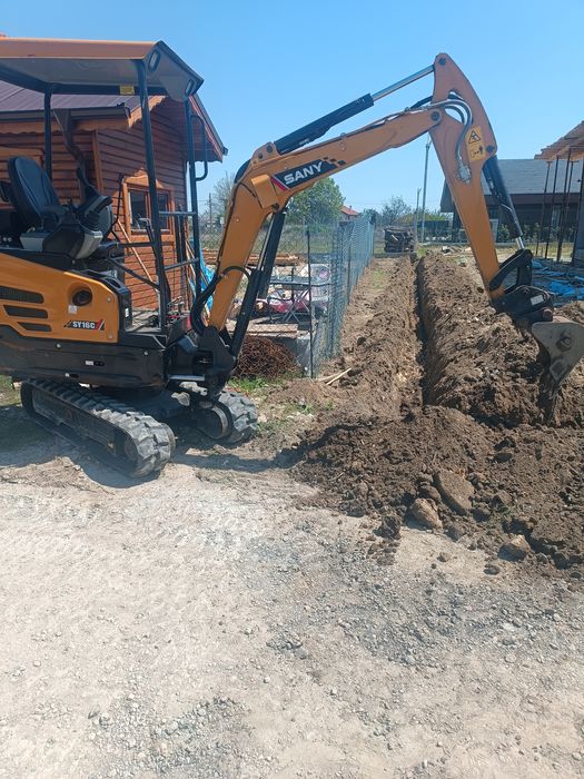 Услуги с мини  багер с 4 кофи и самосвал до 3.5т