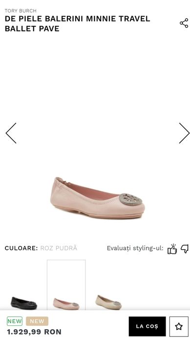 Balerini Tory Burch originali piele naturala lacuita ,superbi 39