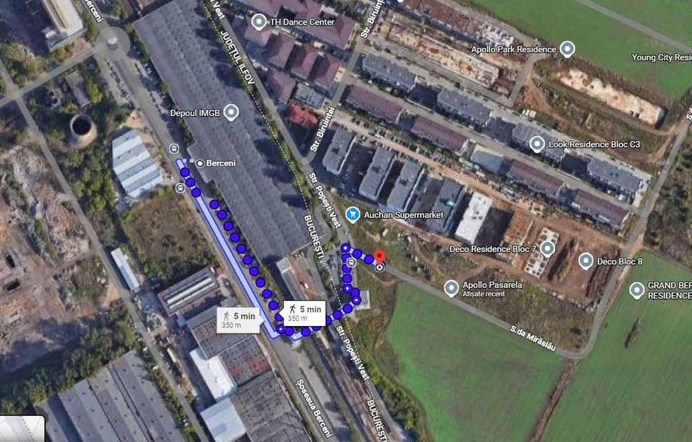 de inchiriat garsoniera Apollo pasarela la 300 metri de metrou Berceni + loc parcare subteran