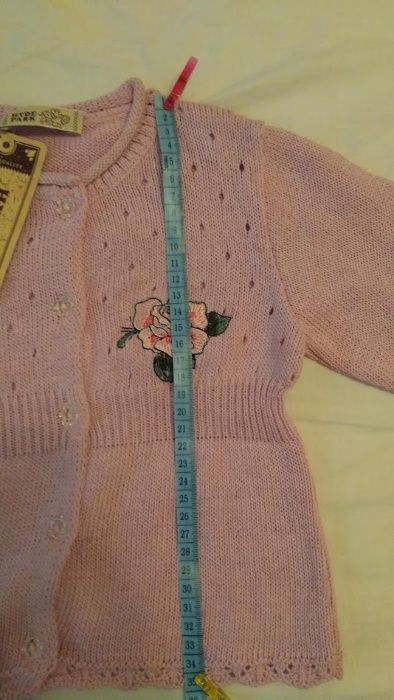 Pulover 86-92 cm, sveter tricotat bumbac mercerizat, NOU