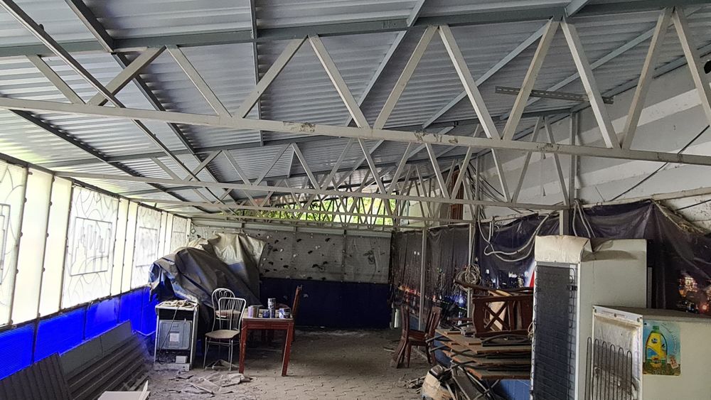 Металлоконструкцию павильон из профтрубы с крышей, летник, навес