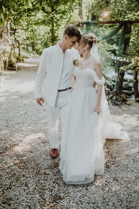 Булчинска/сватбена/бяла рокля Benoite, LUCE SPOSA