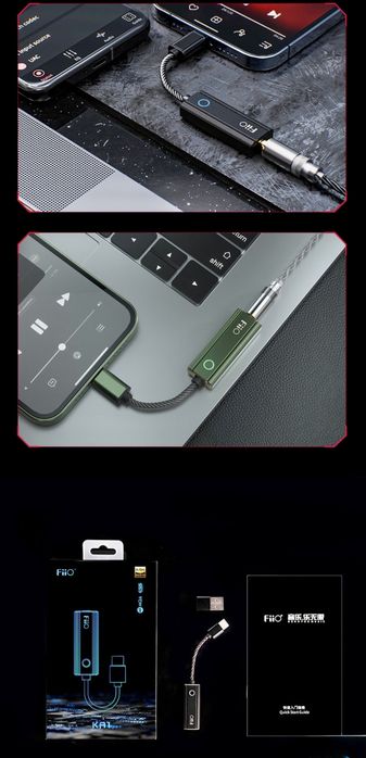 DAC Fiio KA1 Lightning MQA – sunet Hi-Fi pentru iPhone