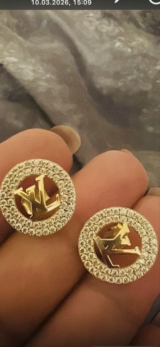 Cercei elegati cu surub aur 14.k