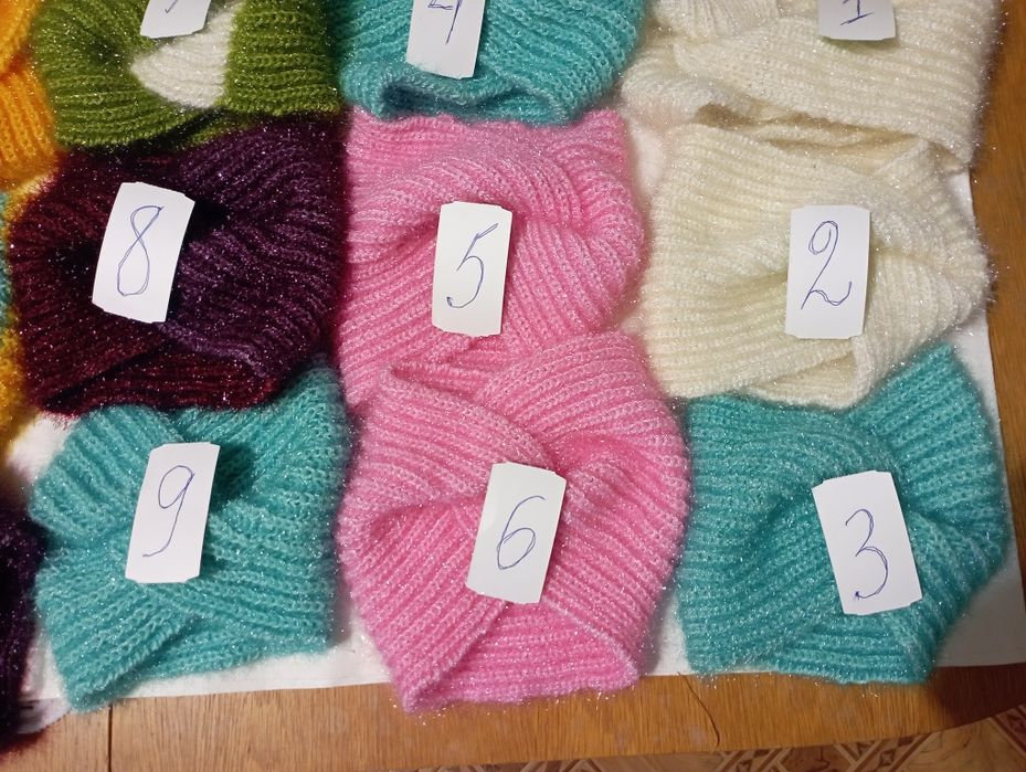 Ръчно плетени ленти за глава