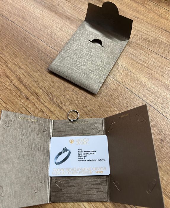 Продавам чисто нов годежен пръстен Amaia Jewel by ASTO Gold