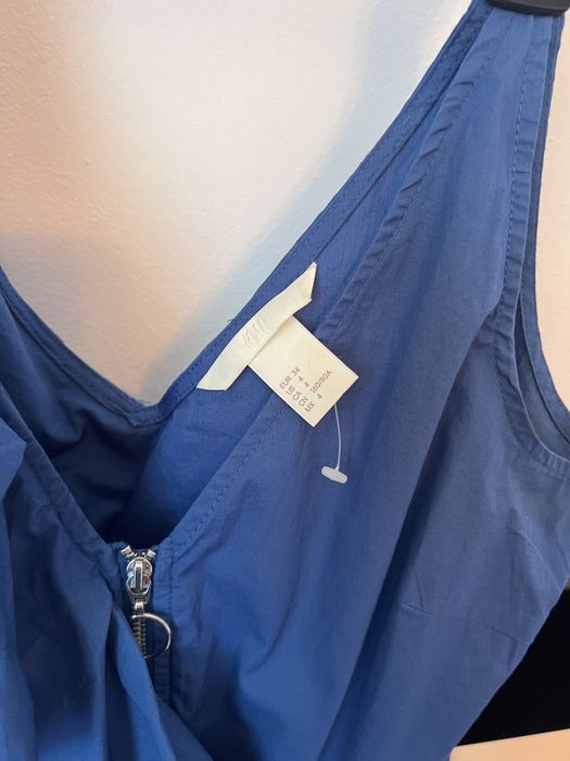 Top bluza H&M cu volan marime 34 XS de efect