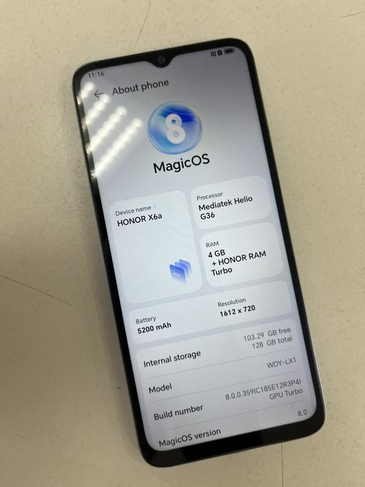 HONOR X6A на 128гб