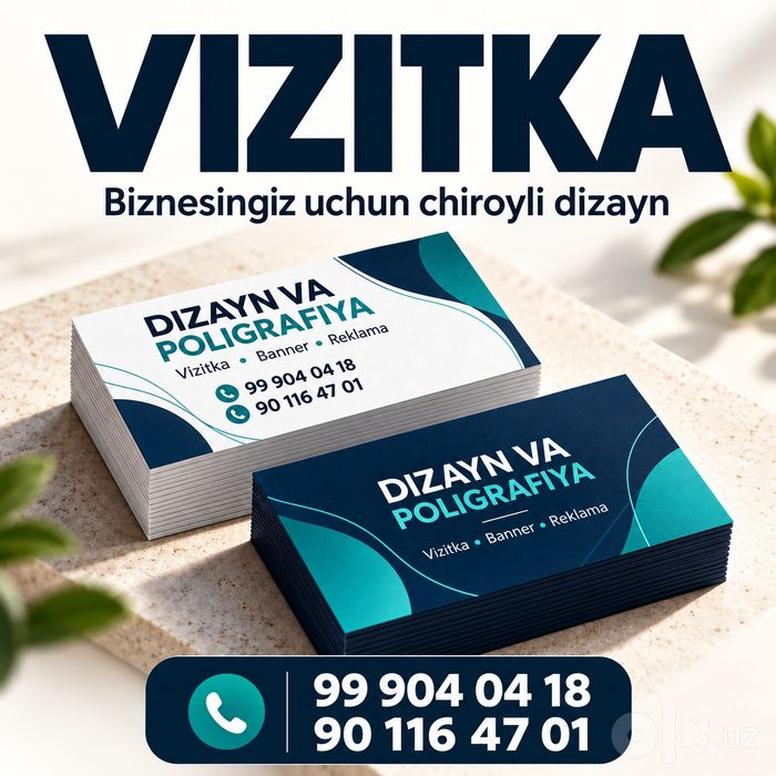 Tashqi va ichki reklama poligrafiya Banner, orakal, bo‘rtma harflar, v