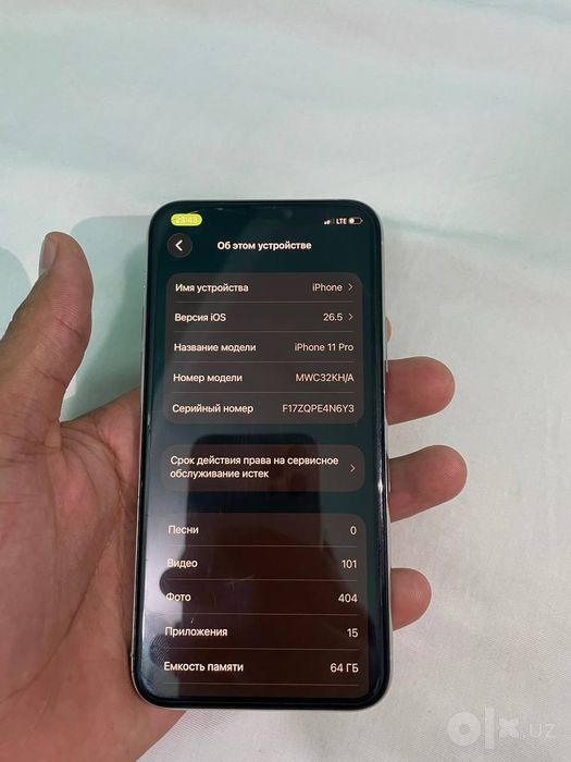 Iphone 11 pro ideal holatda