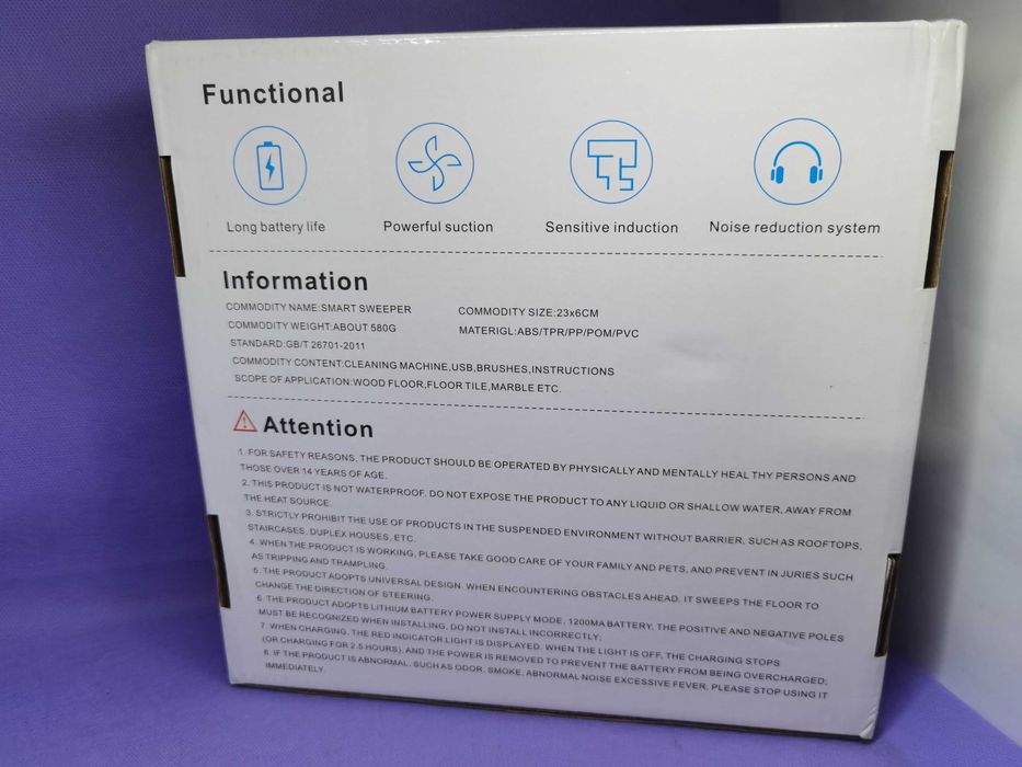 Мини смарт робот прахосмукачка за почистване