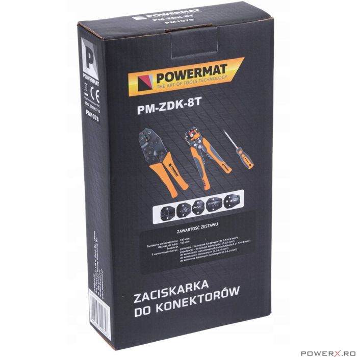 Set clesti sertizare cabluri electrice, Powermat