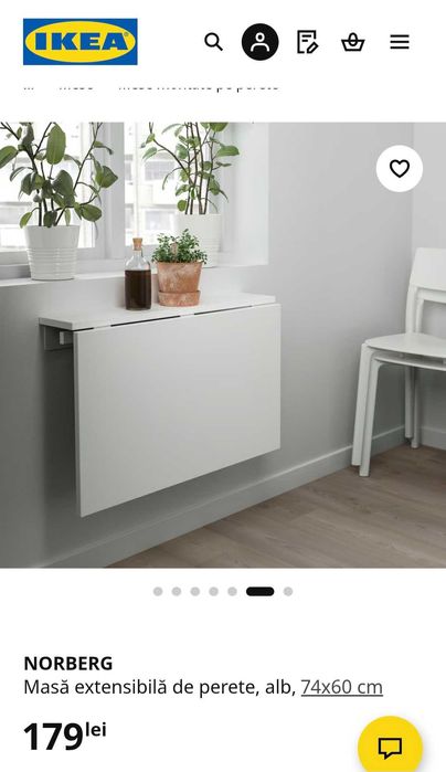 Masă extensibilă Ikea