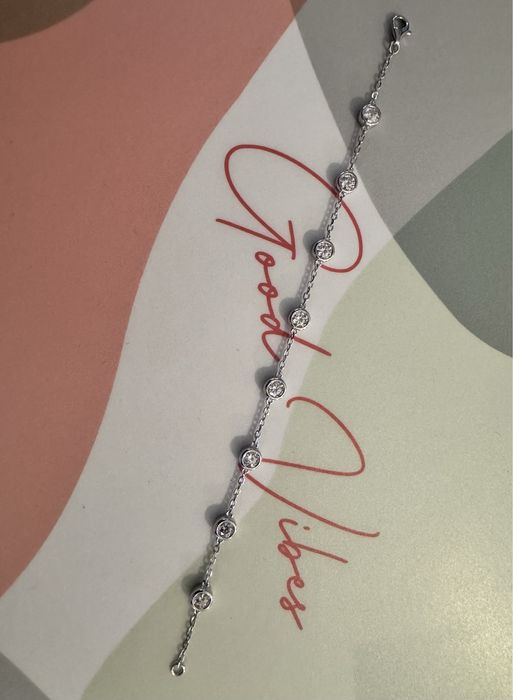 Дамска гривна Van Cleef блясък на диамант, уникален блясък (мойсанити)