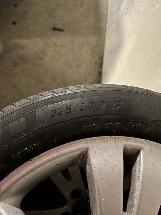 Jante 17 cu anvelope de vara 5x112 mercedes/skoda/vw/audi