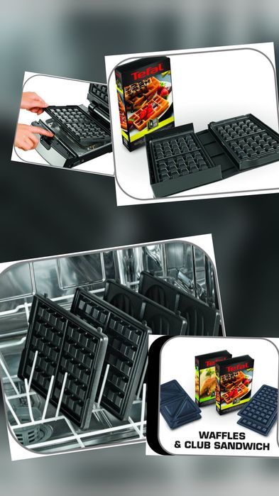 Tefal Snack Collection SW852,Тостер грил,сандвич,Гофрети,700W,4 плочи