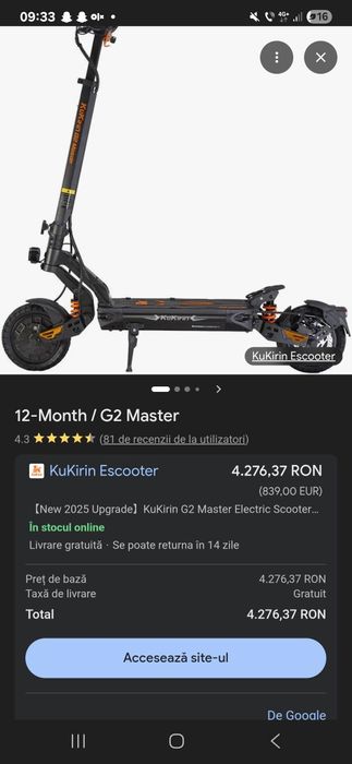 Kukirin G2 Master 1350 km