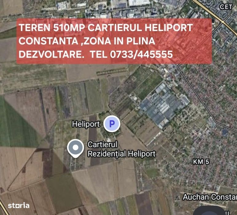 TEREN 510MP Cartierul Tom-Heliport Constanta • OLX.ro