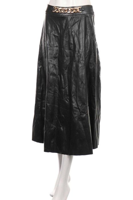 Чисто нова дълга черна кожена пола "Shein" / "Шейн" номер 36 размер S