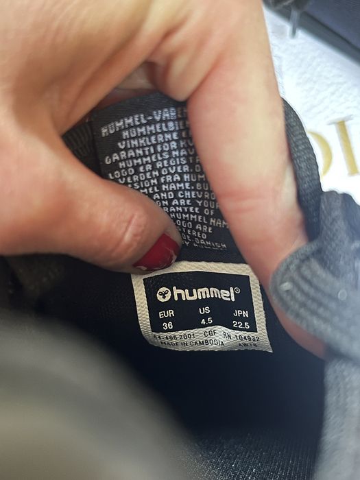 Hummel, adidasi (teniși), negri, piele & material textil